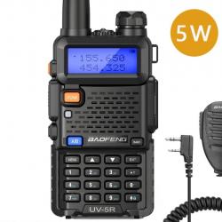 Talkie-walkie Baofeng UV-5R (5W) + Micro - LIVRAISON GRATUITE