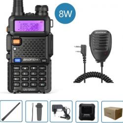 Talkie-walkie Baofeng UV-5R (8W) + Micro - LIVRAISON GRATUITE