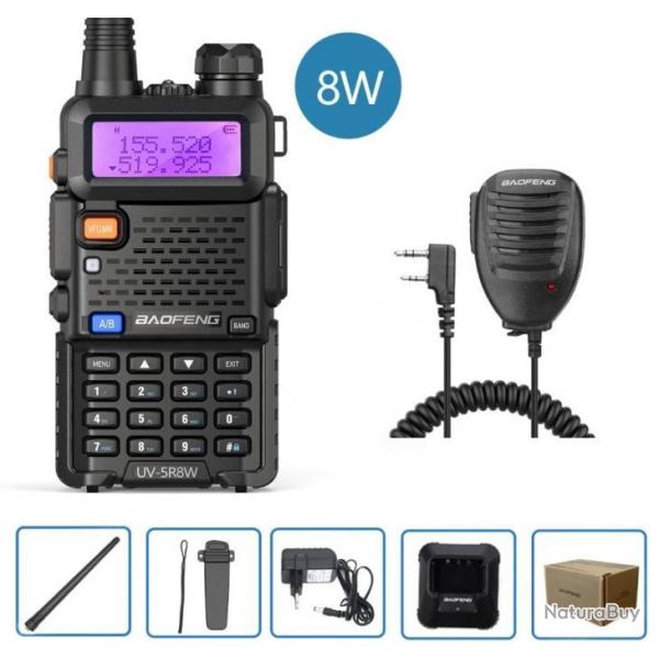 Talkie-walkie Baofeng UV-5R (8W) + Micro - LIVRAISON GRATUITE