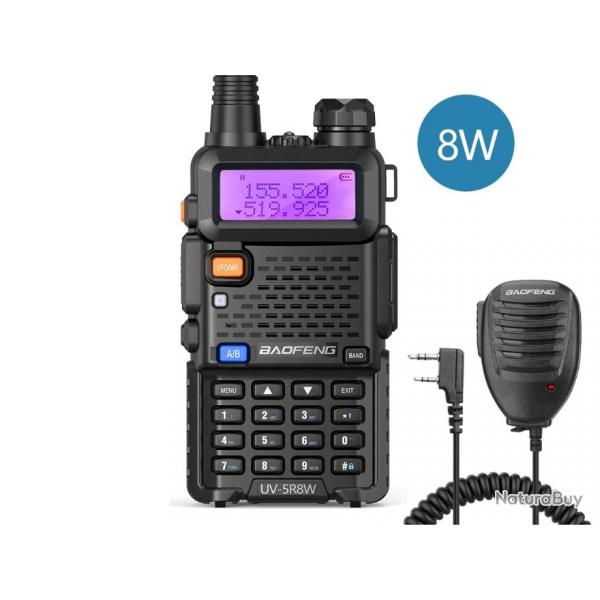 Talkie-walkie Baofeng UV-5R (8W) + Micro - LIVRAISON GRATUITE