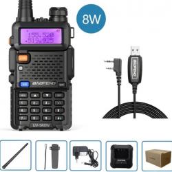 Talkie-walkie Baofeng UV-5R (8W) + Cable USB - LIVRAISON GRATUITE