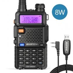 Talkie-walkie Baofeng UV-5R (8W) + Cable USB - LIVRAISON GRATUITE