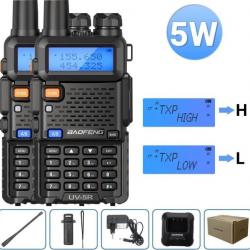 Paire de 2 Talkies-walkies Baofeng UV-5R (5W) - LIVRAISON GRATUITE