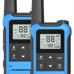 Paire de Talkies-walkies Baofeng F22 PMR446 (Bleu) - LIVRAISON GRATUITE