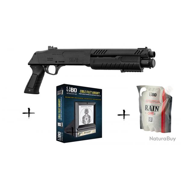 Pack de Noel rplique spring STF12 INITIAL  gaz + billes + bouteille de gaz