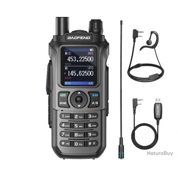 Talkie-walkie Baofeng UV-21 PRO V2 + Ecouteur, Antenne longue et Cable USB - LIVRAISON GRATUITE