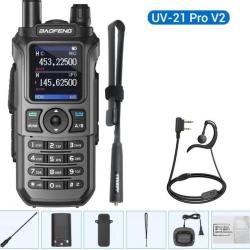 Talkie-walkie Baofeng UV-21 PRO V2 + Ecouteur et Antenne pliante - LIVRAISON GRATUITE