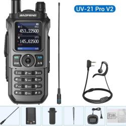 Talkie-walkie Baofeng UV-21 PRO V2 + Ecouteur et Antenne longue - LIVRAISON GRATUITE