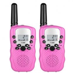 Paire de Talkies-walkies Baofeng T-388 (Rose) - LIVRAISON GRATUITE