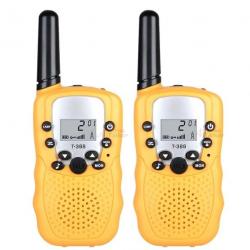 Paire de Talkies-walkies Baofeng T-388 (Jaune) - LIVRAISON GRATUITE