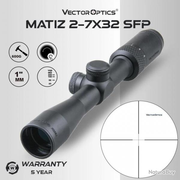 Vector Optics Matiz 2-7x32 SFP SCOM-27 Paiement en 3 ou 4 fois - LIVRAISON GRATUITE !!