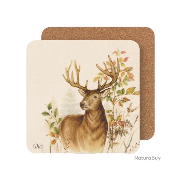 Dessous de verres motif cerf