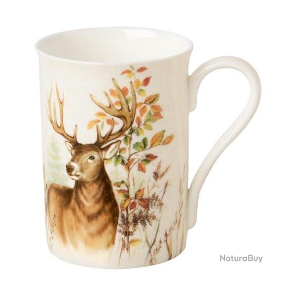 Mug  caf motif cerf