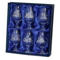 Coffret 6 verres à spiritueux cristal