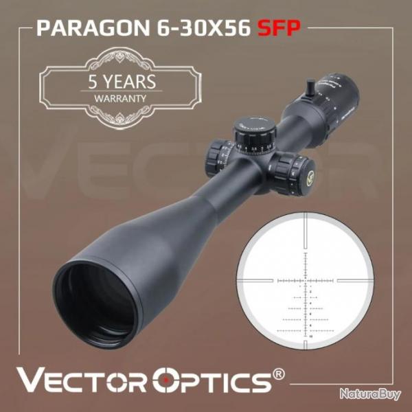 Vector Optics Paragon  6-30x56 SFP SCOL-27 Paiement en 3 ou 4 fois - LIVRAISON GRATUITE !!