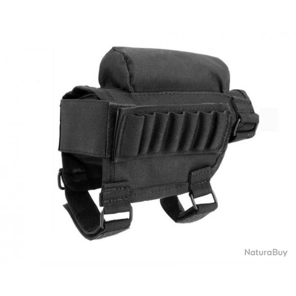 Appuie-joue cartouchire de crosse Noire v1