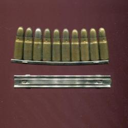 Lame originale de 10 cartouches 7.63 mm Mauser Allemangne 14-18 - marquage : DWM K 403 K