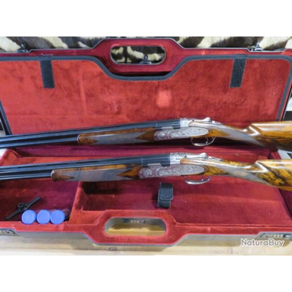 Paire BERETTA S687EL Gold Pigeon II crosse Anglaise cal.20/76 canons 71 cm 7 chokes - mallette