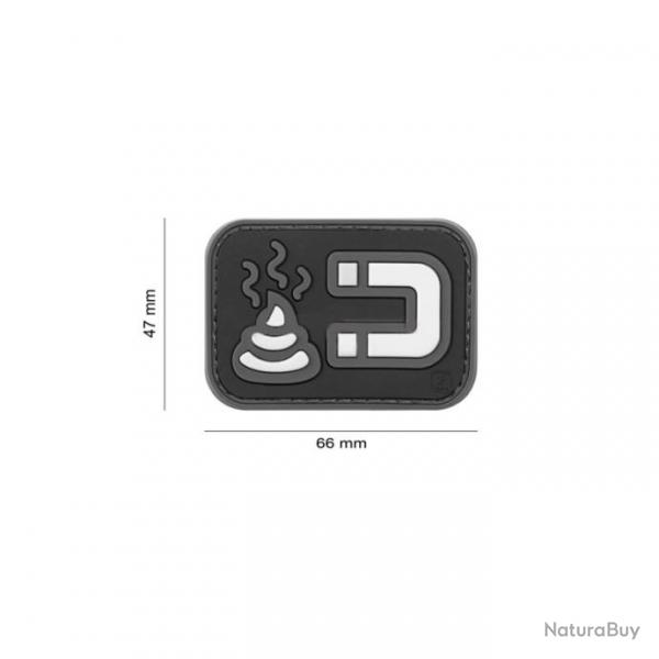 Patch PVC aimant  merde - NOIR