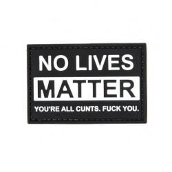 Patch pvc "NO LIVES MATTER"