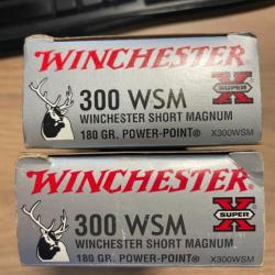 Munitions winchester 300 wsm Super X 180 gr