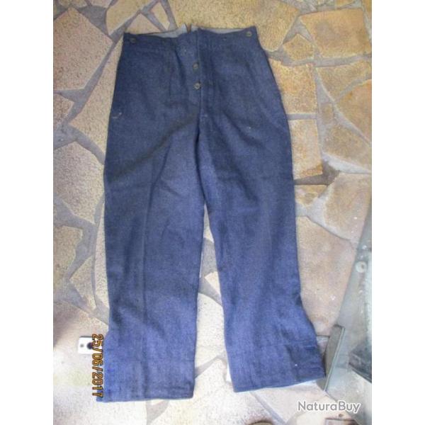 pantalon allemand bleu  lw reproduction