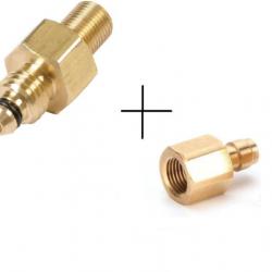 Adaptateur de remplissage Rohm twinmaster (avant 2012) vers 1/8 BSP + adaptateur quick connect