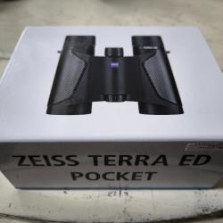 Jumelles zeiss terra ed pocket 10×25 noir black