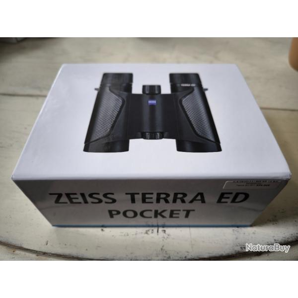 Jumelles zeiss terra ed pocket 1025 noir black