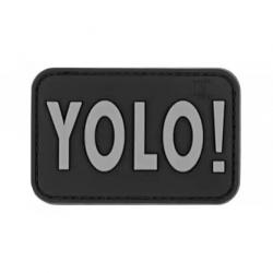 Patch PVC JTG "YOLO!" noir