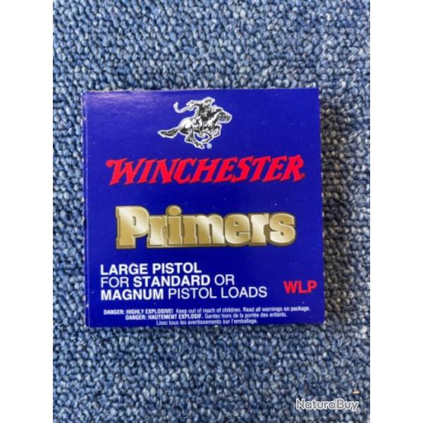 Winchester 100 primers Large pistol Standard ou magnum pistol loads WLP