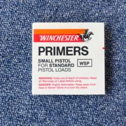 Winchester 100 primers Small pistol for standard pistol loadsWSP