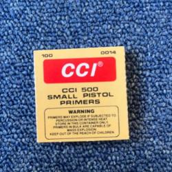 CCI 500 small pistol100 primers