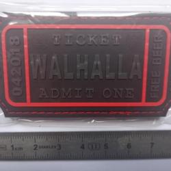 Patch PVC "Ticket Walhalla" JTG® NOIR sombre