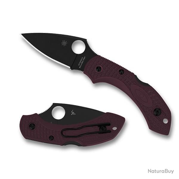 SPY C28BGBKP2 couteau pliant Spyderco Dragonfly 2 bordeaux dition limite