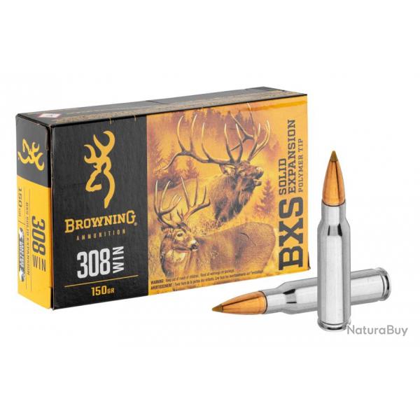 Balles De Chasse Browning BXS Calibre 308 Win