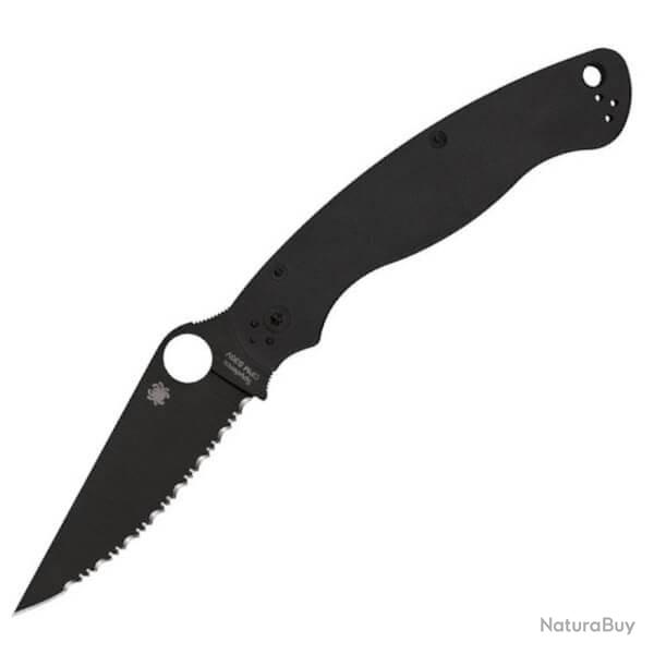 C36GSBK2 Couteau pliant crant Spyderco Military 2 noir