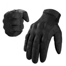 Gants Tactiles pour Hommes - Protection Outdoor pour Cyclisme, Randonnée et Sports Noir