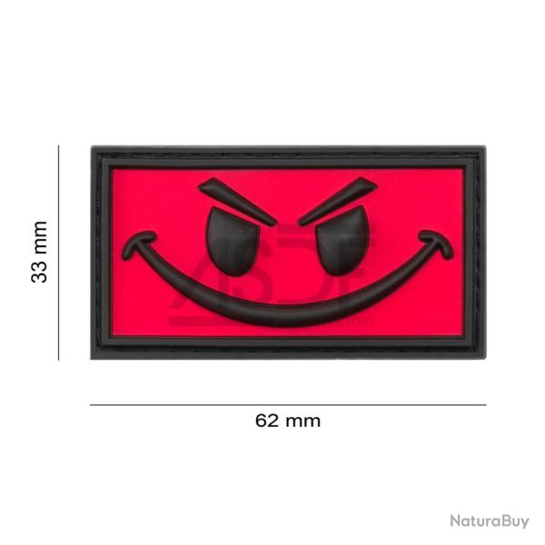 Patch PVC "EVIL SMILE" ROUGE JTG