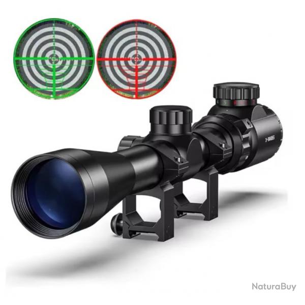 Lunette de tir bestsight 3-9x40 EG RTICULE LUMINEUX