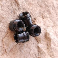 BUSHING de CROSSE COLT 1911,en acier bronzé noir;en lot de 4;Hauteur 4 mm.;neuf de stock,pas servis