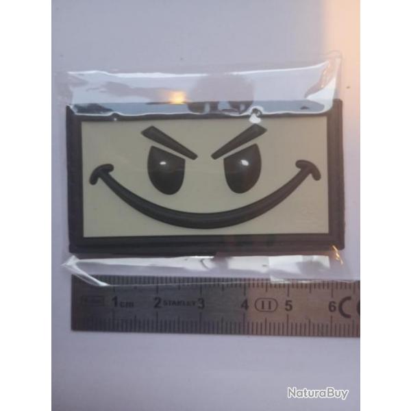 Patch PVC "EVIL SMILE" BLANC JTG