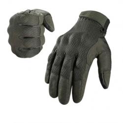 Gants Tactiles pour Hommes - Protection Outdoor pour Cyclisme, Randonnée et Sports vert