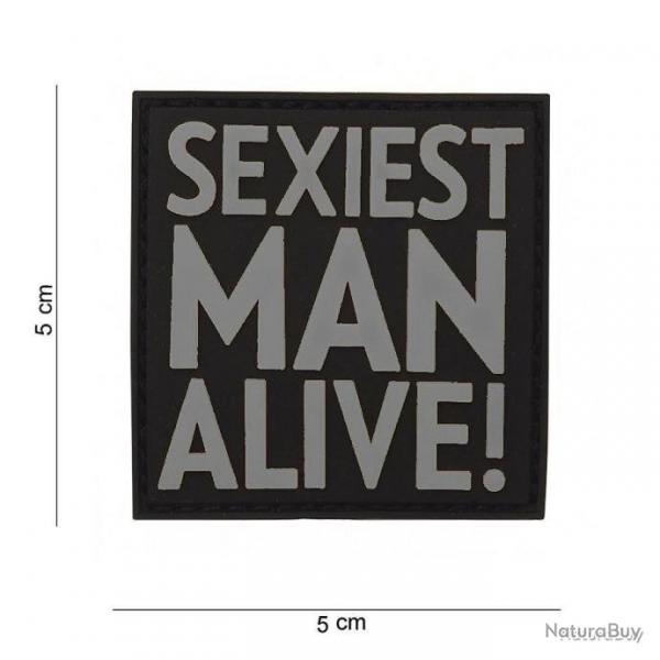 Patch PVC "SEXIEST MAN ALIVE !" NOIR JTG