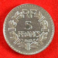 Pièce de 5 francs de 1933 LAVRILLIER - parfait état