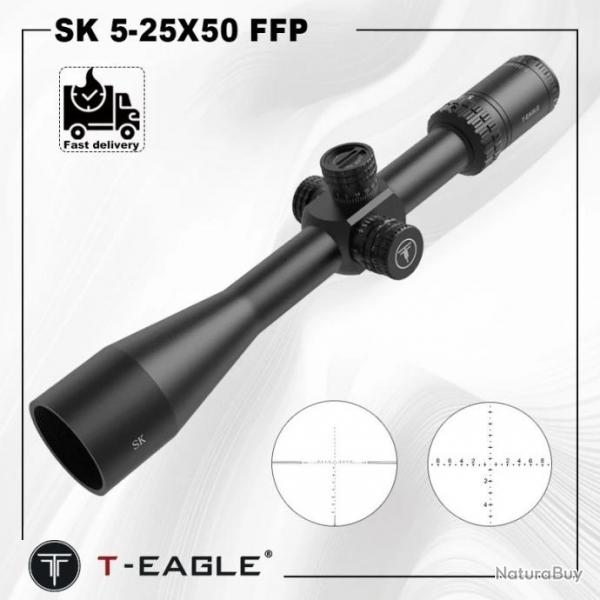 T-Eagle  5-25X50 FFP SANS FIXATION paiement en 3 ou 4 fois - LIVRAISON GRATUITE !!!