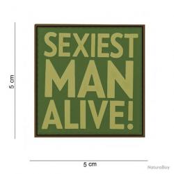 Patch PVC "SEXIEST MAN ALIVE !" vert JTG®