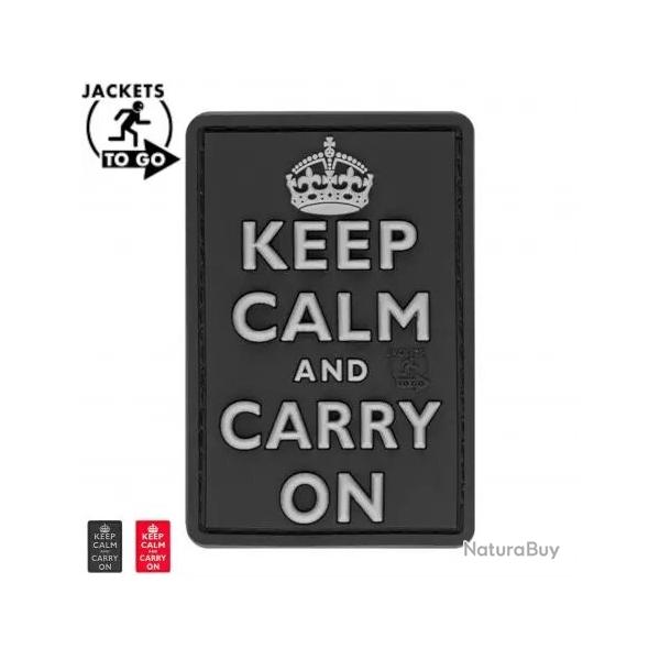 Patch PVC "KEEP CALM AND CARRY ON" JTG