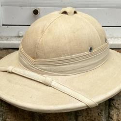 Casque Colonial Fabrication Tailleur a Hanoi vers 1950/60