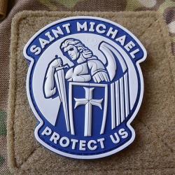 Patch PVC "SAINT MICHAEL PROTECT US" blue JTG®